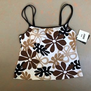 NWT Size 12 La Blanca Floral Tankini Swim Top